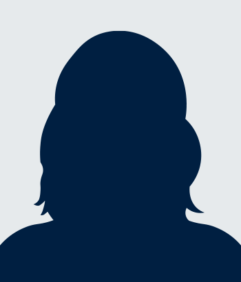 Outline of a woman's head to serve as placeholder with no photo is available