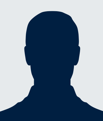 Outline of a man's head to use as placeholder when no photo available